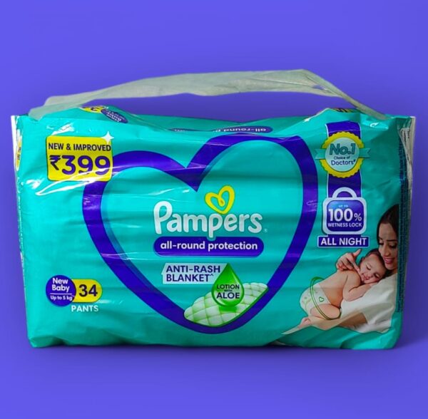 PAMPERS (NB) SIZE 34 PANTS