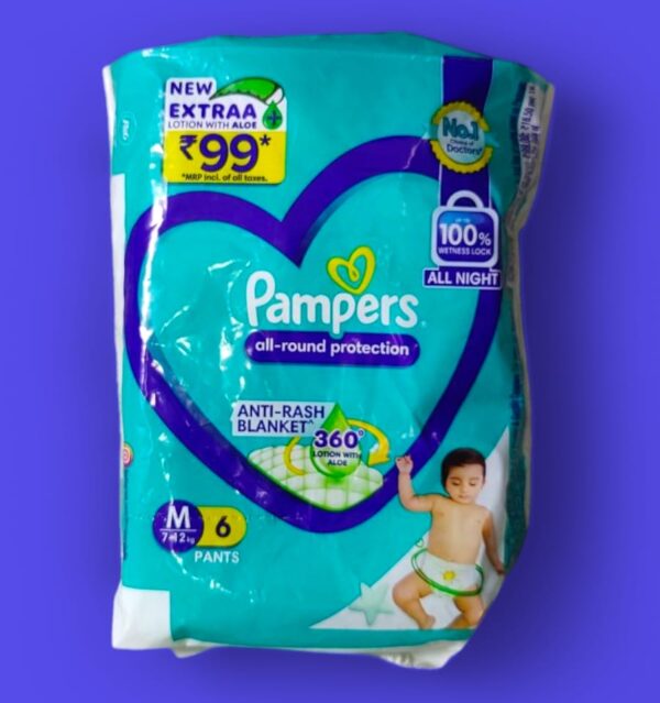 PAMPERS (M) SIZE  6 PANTS