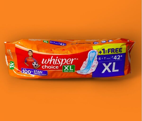 WHISPER CHOICE (XL) SIZE 6+1 PADS