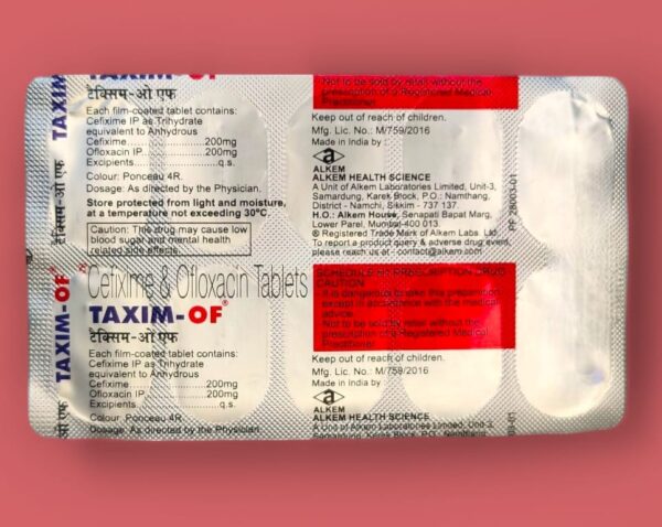 TAXIME-OF TABLETS