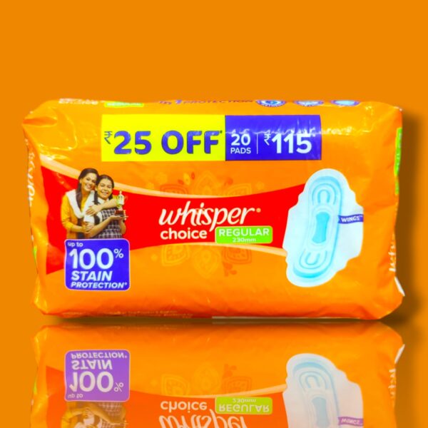WHISPER CHOICE REGULAR  20PADS